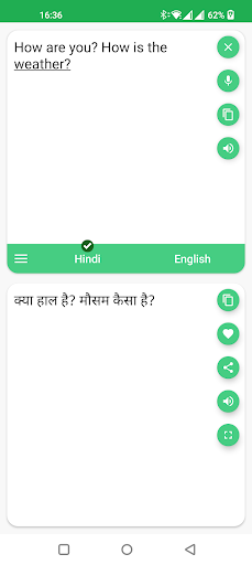 Hindi - English Translator - Image screenshot of android app