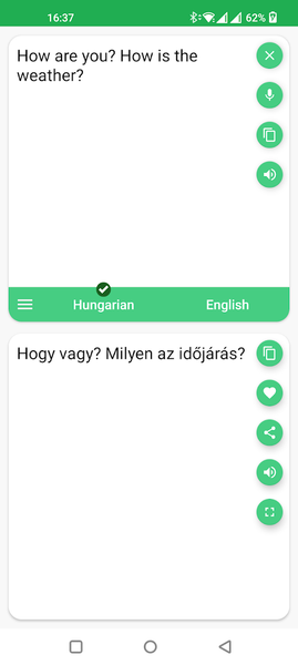 Hungarian - English Translator - عکس برنامه موبایلی اندروید
