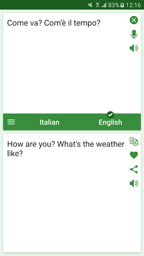 Italian - English Translator - Image screenshot of android app