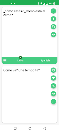Italian - Spanish Translator - Image screenshot of android app