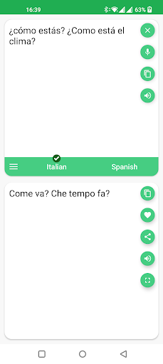 Italian - Spanish Translator - عکس برنامه موبایلی اندروید