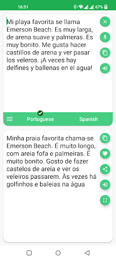 Portuguese - Spanish Translato - Image screenshot of android app