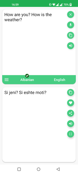 Albanian - English Translator - عکس برنامه موبایلی اندروید