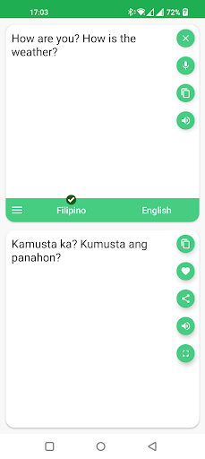 Filipino - English Translator - Image screenshot of android app