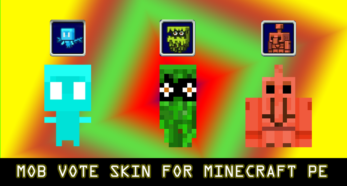 Mobs Vote mod for minecraft PE - Image screenshot of android app