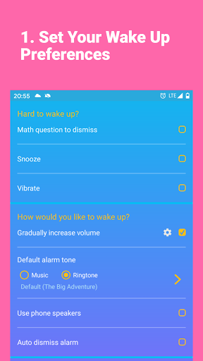 Wake Me Up: Music Alarm - Image screenshot of android app