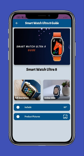 Smart Watch Ultra 8 Guide - عکس برنامه موبایلی اندروید