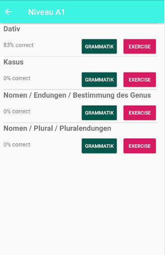 German Grammar - Image screenshot of android app