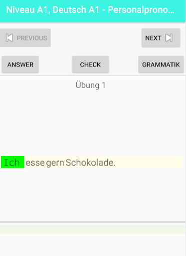 German Grammar - Image screenshot of android app
