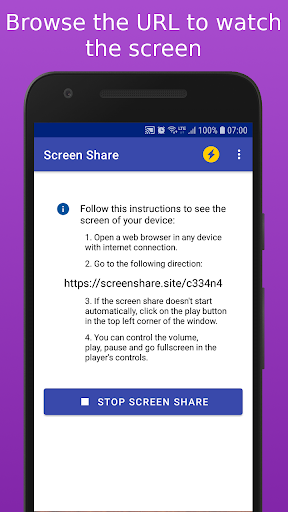 Screen Share - Screen mirror - Image screenshot of android app