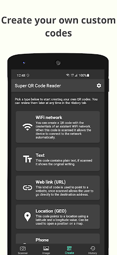Super QR Code Reader - Image screenshot of android app