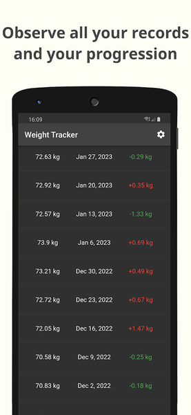Weight Tracker: Fat Loss & BMI - Image screenshot of android app