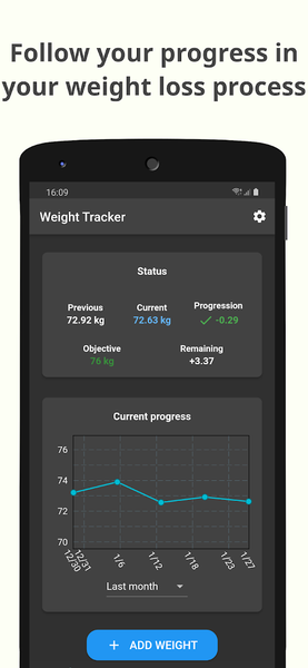 Weight Tracker & BMI Tracker - عکس برنامه موبایلی اندروید