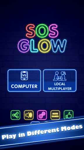 SOS Glow: Offline Multiplayer - Gameplay image of android game