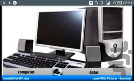 آموزش لغات روزمره سویدی - Image screenshot of android app