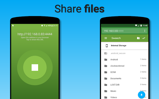 Sweech - Wifi File Transfer - Image screenshot of android app
