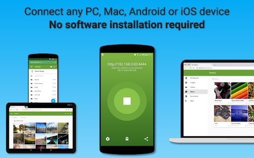 Sweech - Wifi File Transfer - عکس برنامه موبایلی اندروید