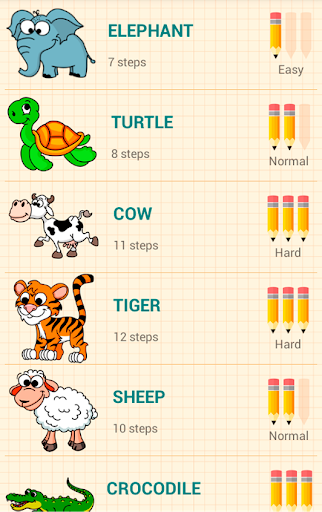 How to Draw Animals - Image screenshot of android app