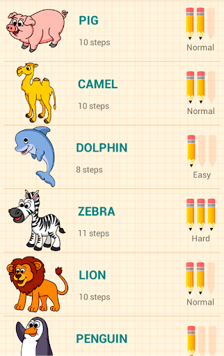 How to Draw Animals - Image screenshot of android app