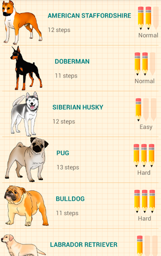 How to Draw Dogs - عکس برنامه موبایلی اندروید