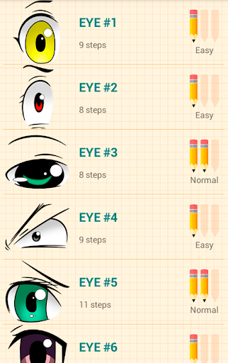 How to Draw Anime Eyes - Image screenshot of android app