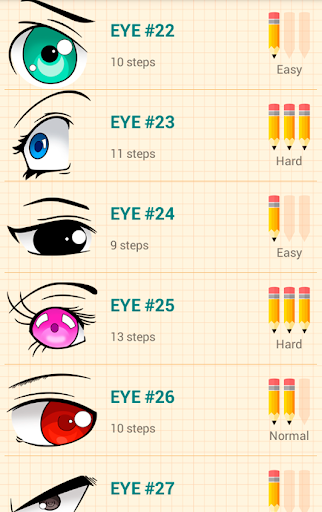 How to Draw Anime Eyes - عکس برنامه موبایلی اندروید