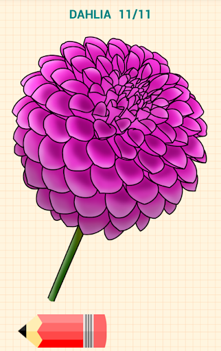 How to Draw Flowers - Image screenshot of android app