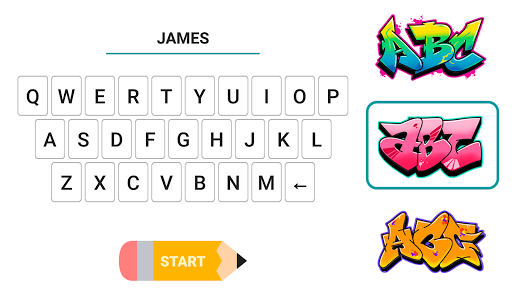 Draw Graffiti - Name Creator - Image screenshot of android app