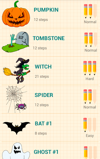 How to Draw Halloween - Image screenshot of android app