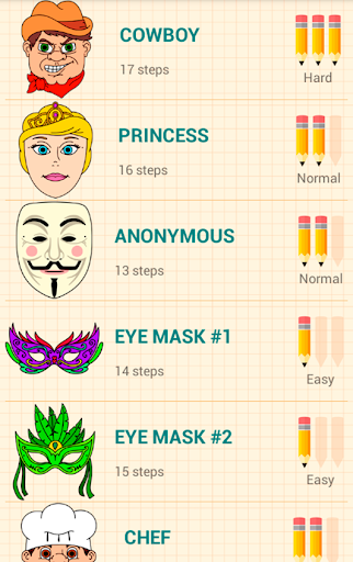 How to Draw Party Masks - Image screenshot of android app