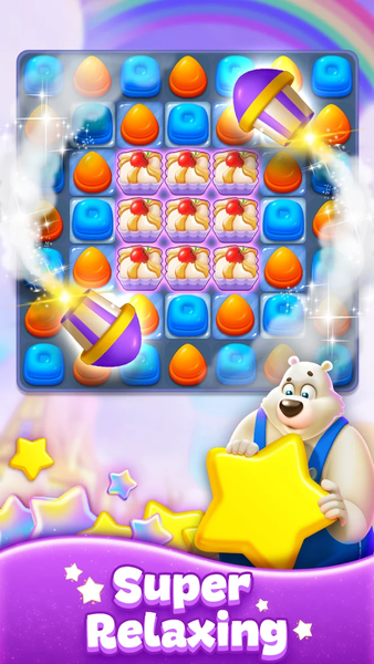 Sweet Candy Match: Puzzle Game - Gameplay image of android game