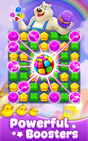 Sweet Candy Match: Puzzle Game - Gameplay image of android game