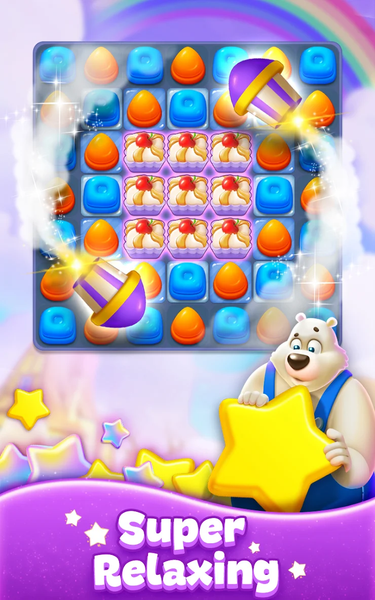 Sweet Candy Match: Puzzle Game - Gameplay image of android game