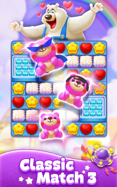 Sweet Candy Match: Puzzle Game - Gameplay image of android game