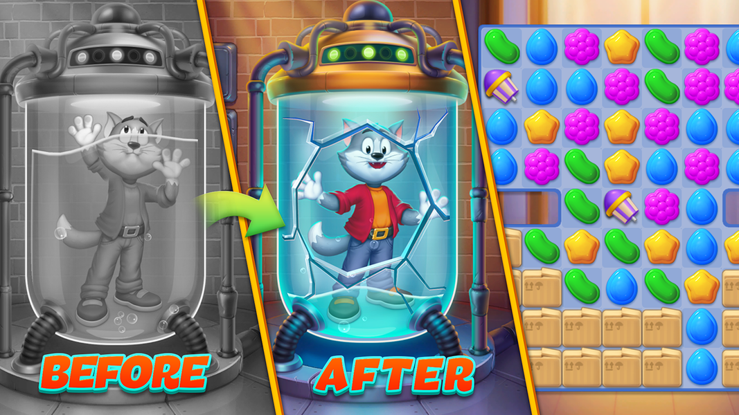 Candy Tales - Match 3 Puzzle - Gameplay image of android game