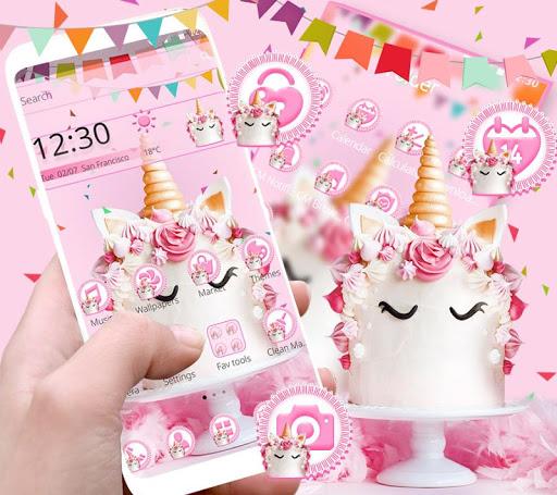 Sweet Delightful Cupcakes Unicorn Theme - Image screenshot of android app