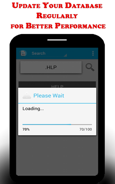 File extensions - Image screenshot of android app
