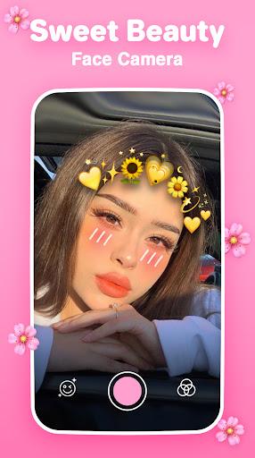 Sweet beauty Face Camera - Live Filter Selfie - عکس برنامه موبایلی اندروید