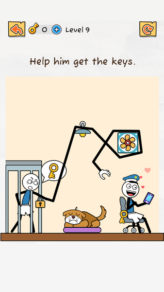 Thief Puzzle:Stick Hero Rescue - Gameplay image of android game