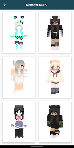 Girls Skins for Minecraft PE - Image screenshot of android app