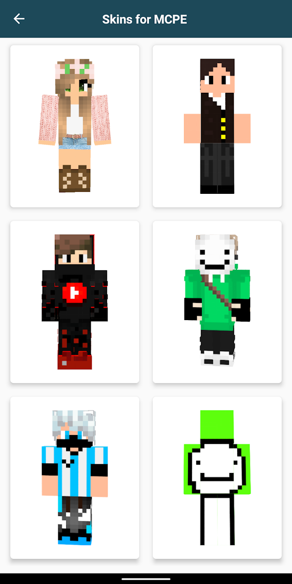 famous minecraft players skins