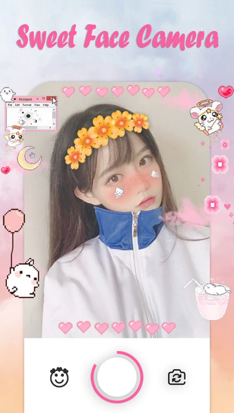 Sweet Face Camera - Live Face - عکس برنامه موبایلی اندروید