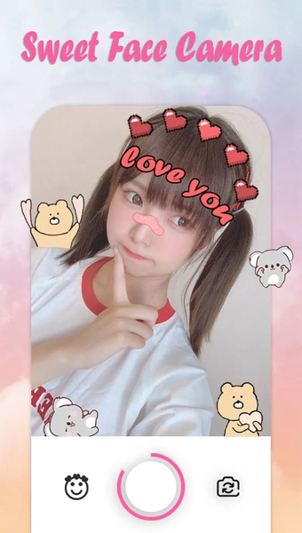 Sweet Face Camera - Live Face - عکس برنامه موبایلی اندروید
