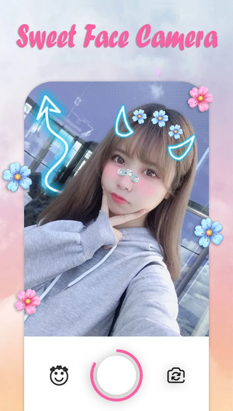 Sweet Face Camera - Live Face - عکس برنامه موبایلی اندروید