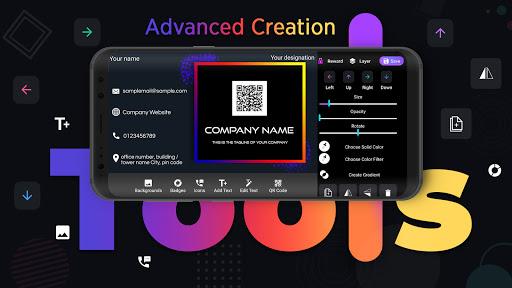 Digital Business card maker - Image screenshot of android app