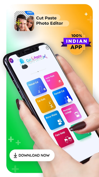 Cut Paste Photo Editor - عکس برنامه موبایلی اندروید