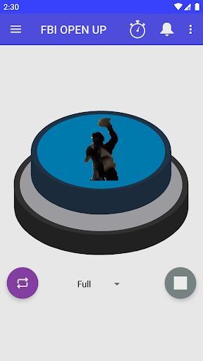 FBI OPEN UP! Button - Image screenshot of android app