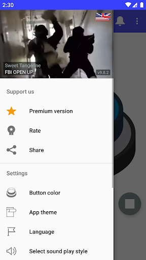 FBI OPEN UP! Button - Image screenshot of android app