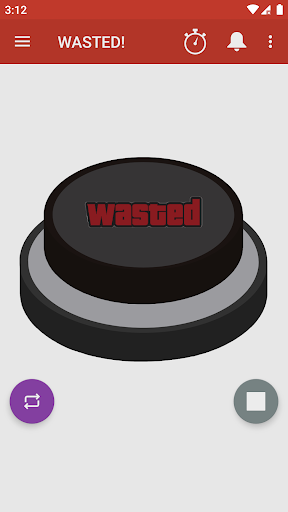 WASTED! Button - Image screenshot of android app