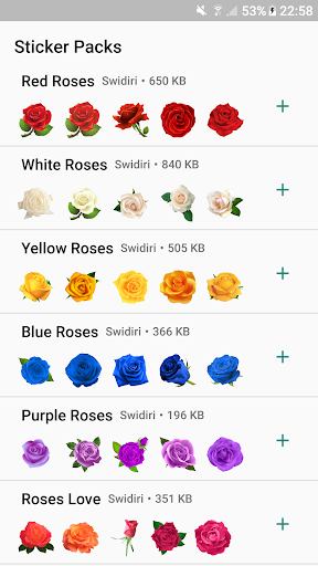 Roses Stickers - WAStickerApps - Image screenshot of android app